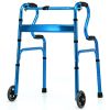 Bi-Level Armrests Adjustable Rehabilitation Equipment Folding Walker