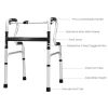 Bi-Level Armrests Adjustable Rehabilitation Equipment Folding Walker